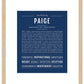 Paige | Name Art Print