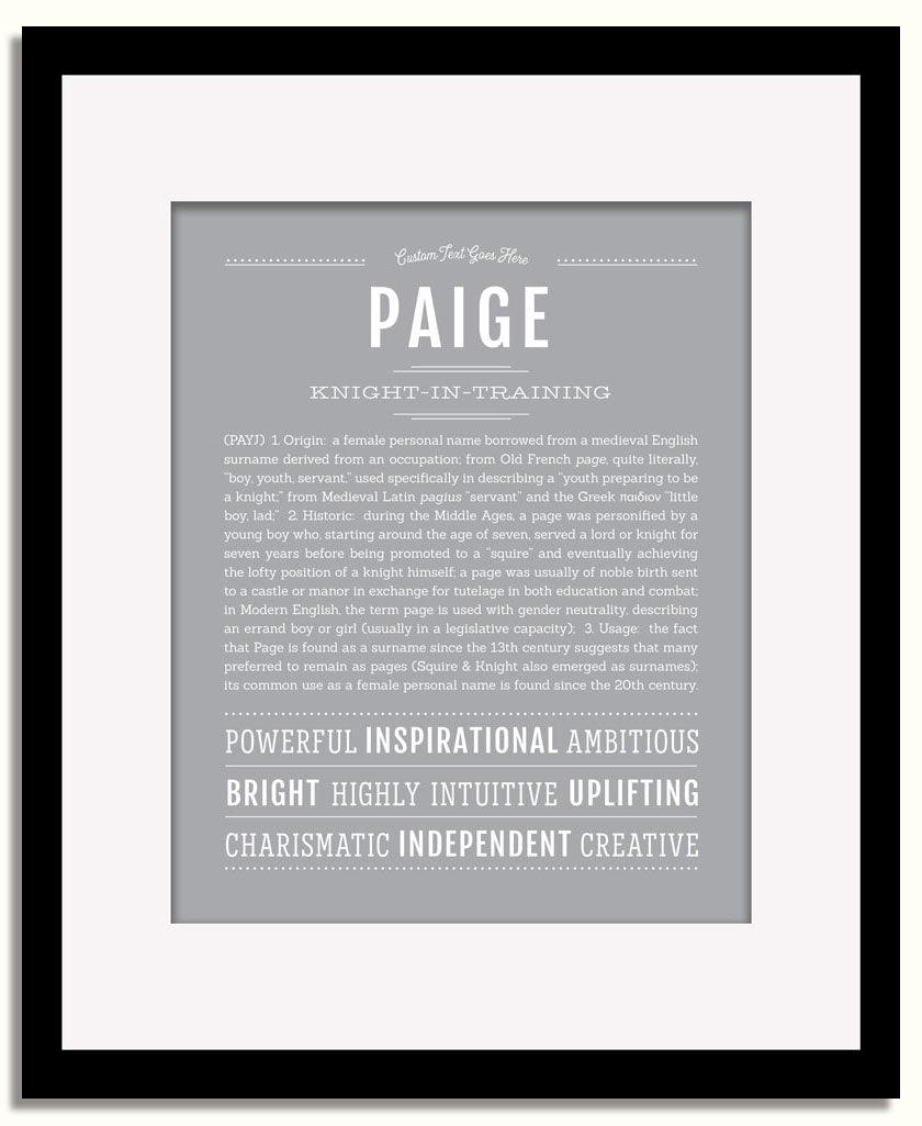 Frame Options | Sage | Black Frame, Matted