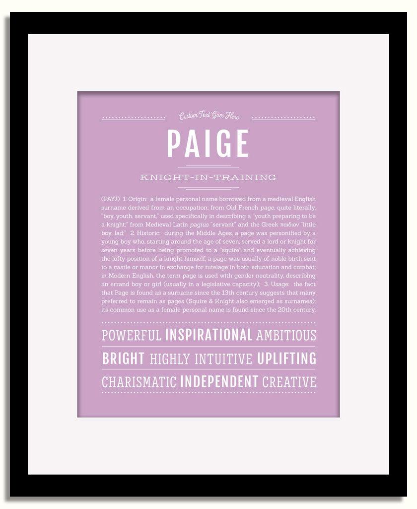 Frame Options | Lilac | Black Frame, Matted