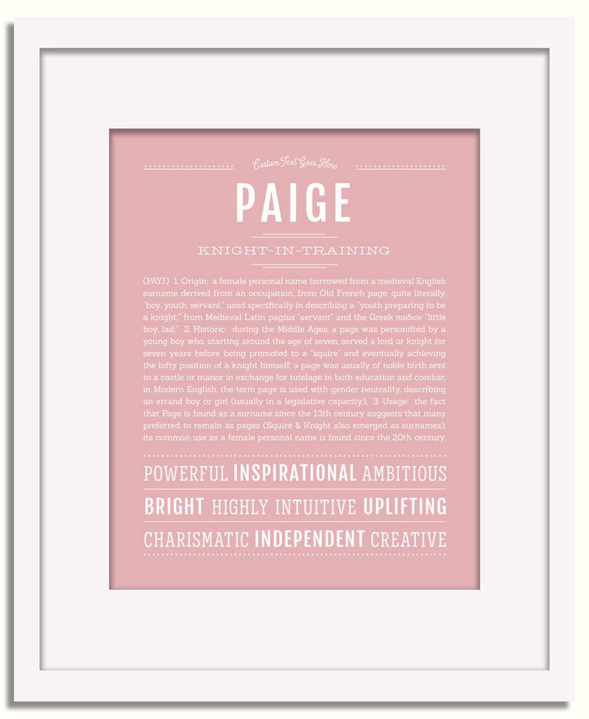 Frame Options | Dusty Rose | White Frame, Matted