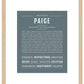 Paige | Name Art Print