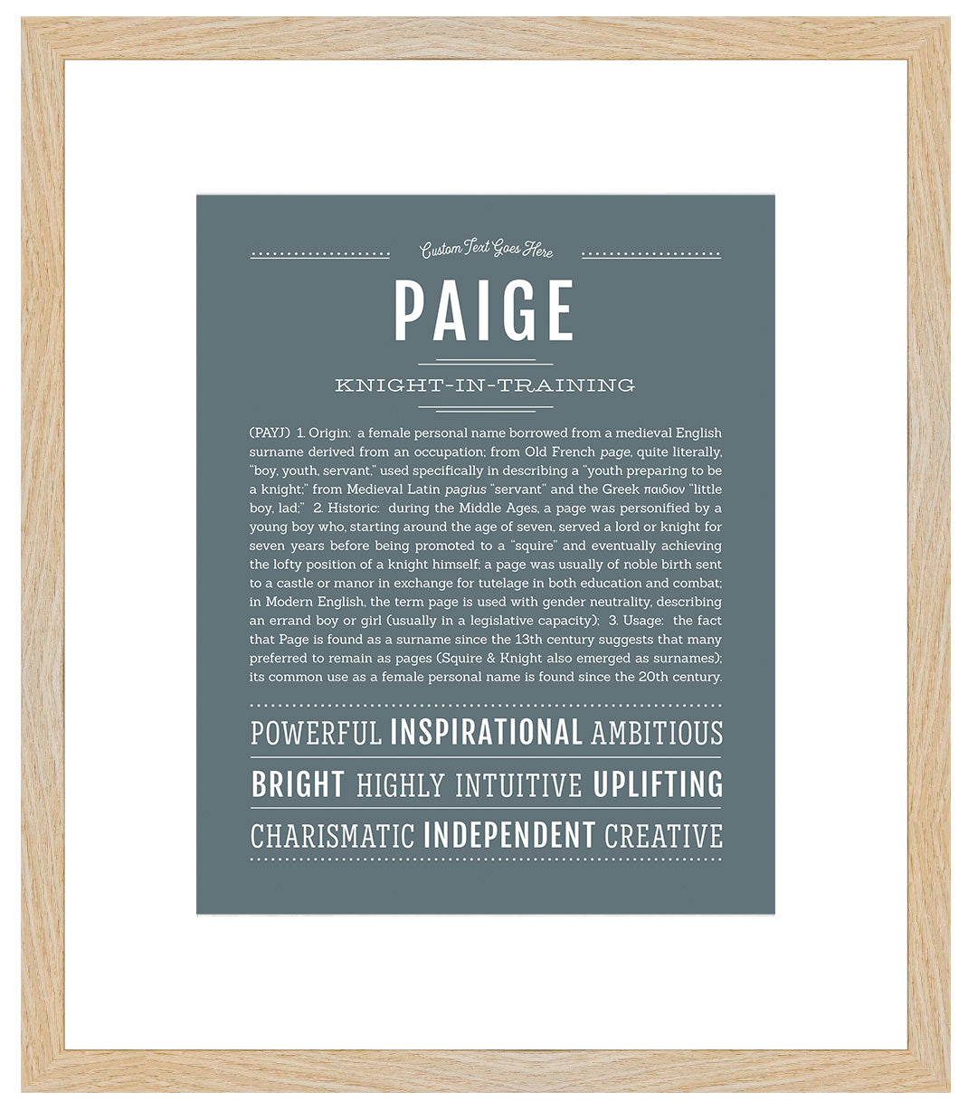 Paige | Name Art Print