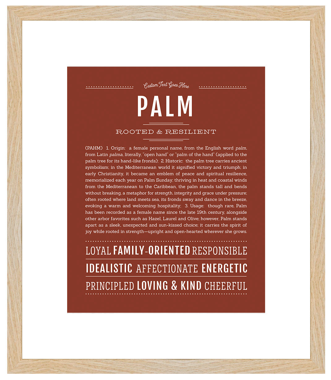 Palm | Name Art Print