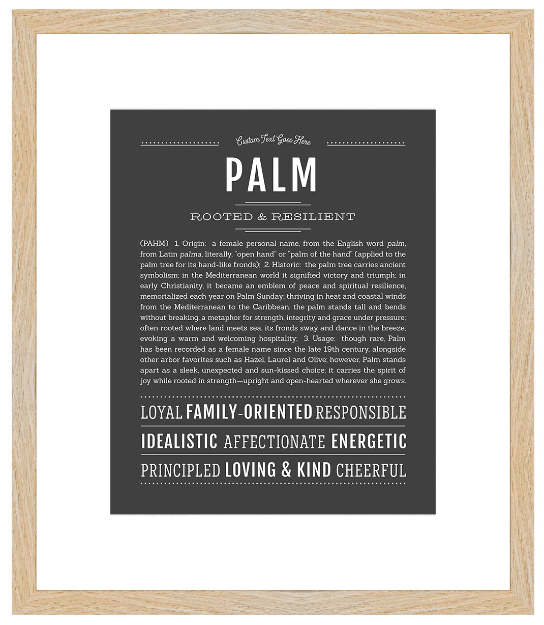 Palm | Name Art Print