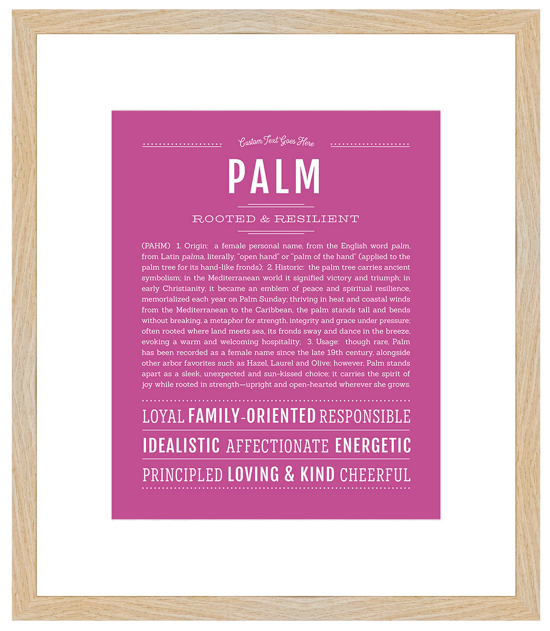 Palm | Name Art Print