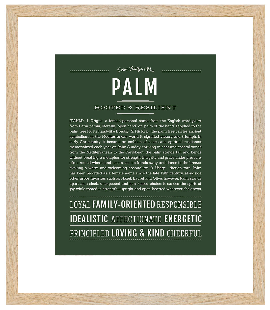 Palm | Name Art Print