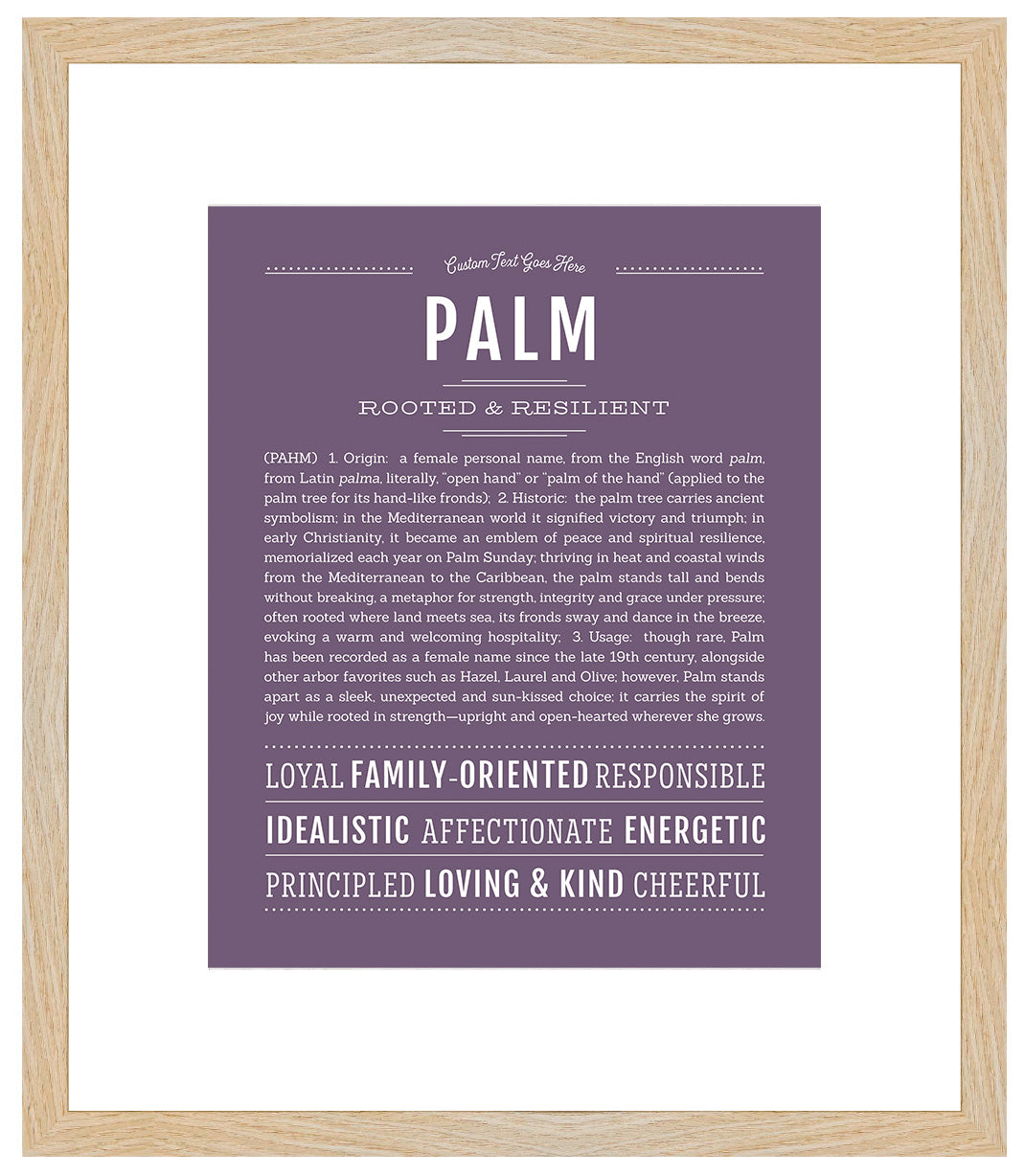 Palm | Name Art Print