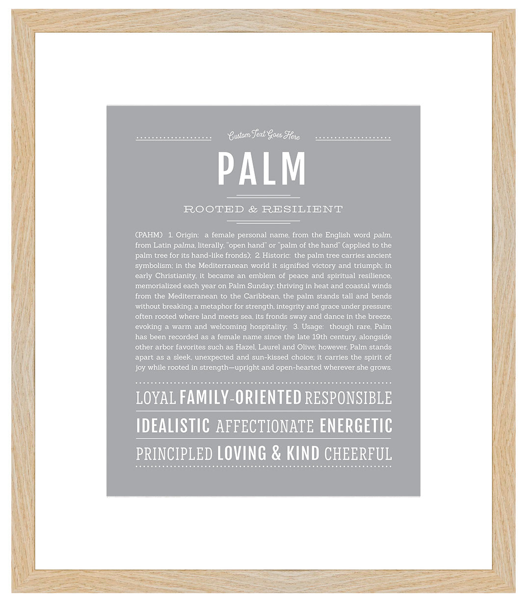 Palm | Name Art Print