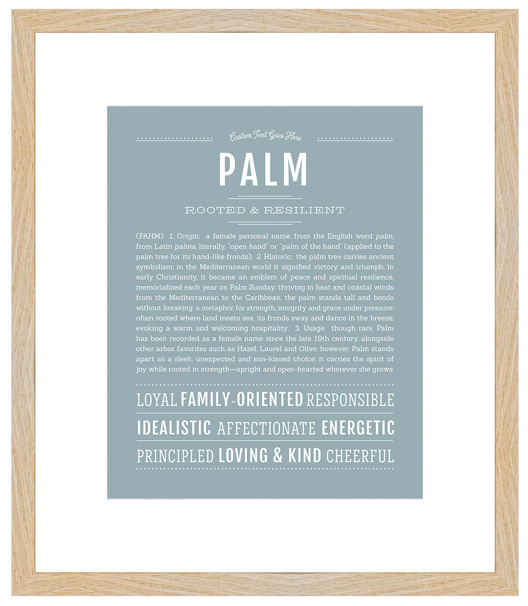 Palm | Name Art Print