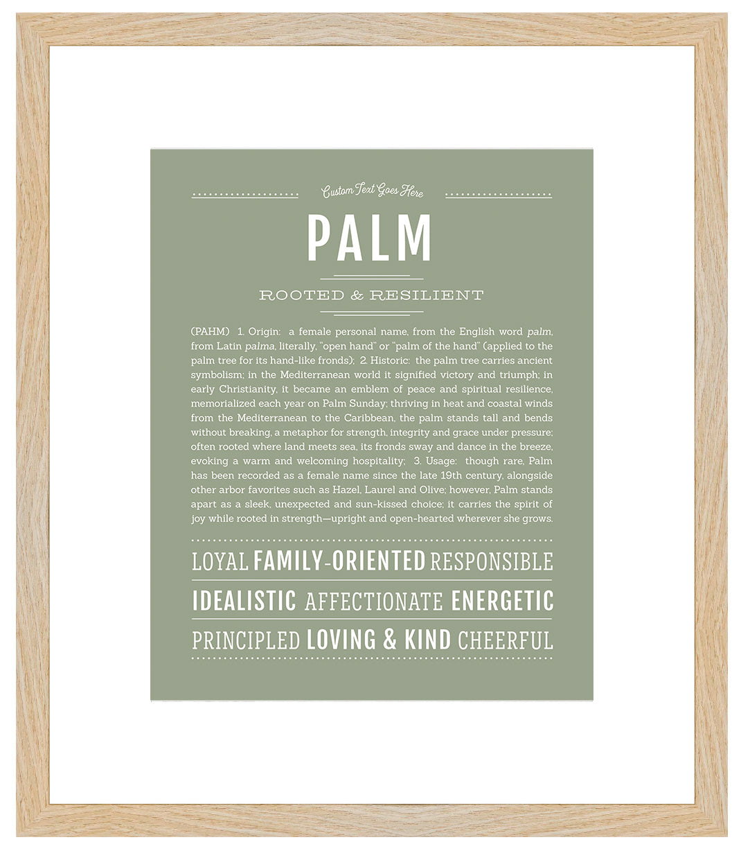 Palm | Name Art Print
