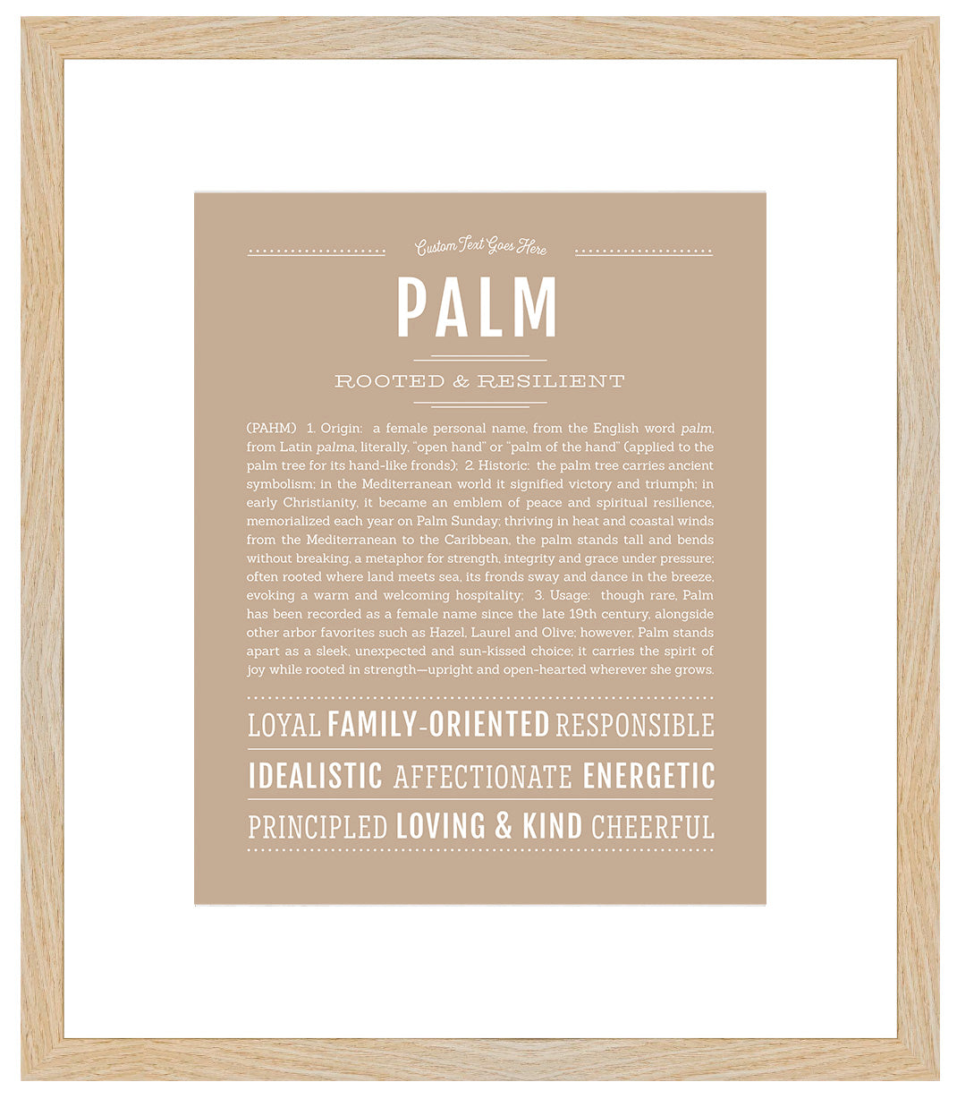 Palm | Name Art Print