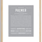 Palmer (female) | Name Art Print