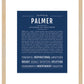 Palmer (female) | Name Art Print