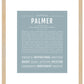 Palmer (female) | Name Art Print