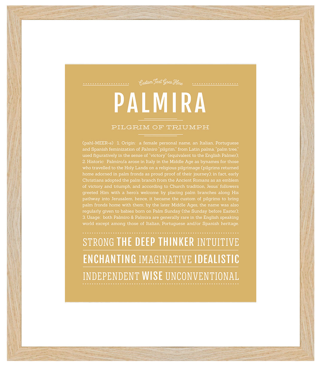 Palmira | Name Art Print