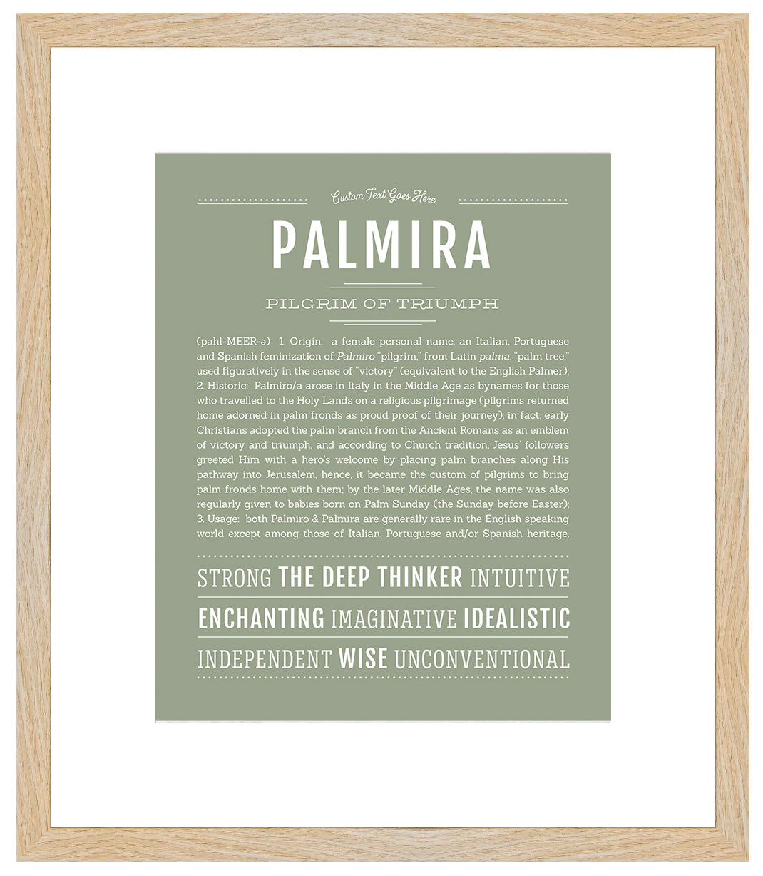 Palmira | Name Art Print