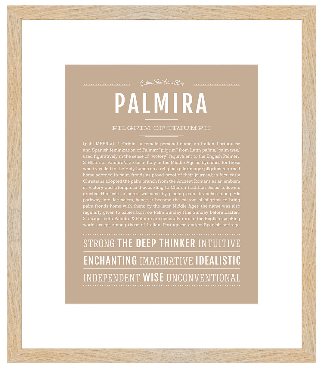 Palmira | Name Art Print