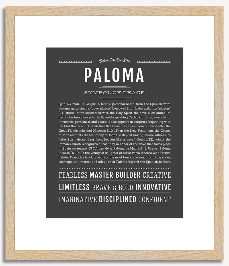 Paloma | Name Art Print