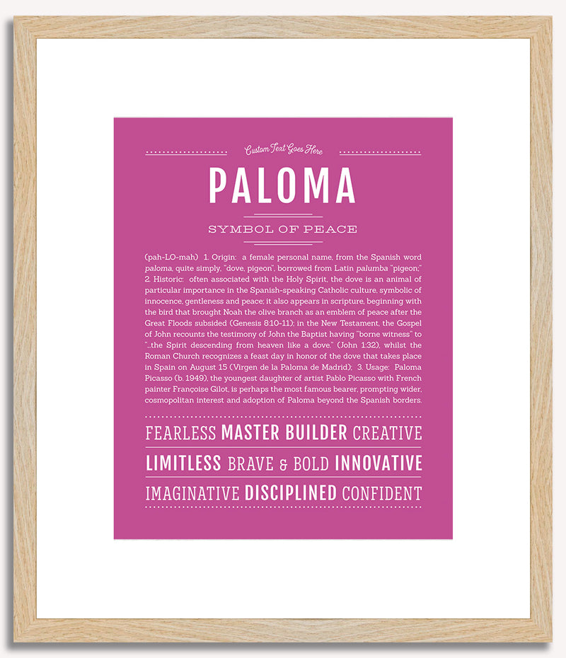 Paloma | Name Art Print