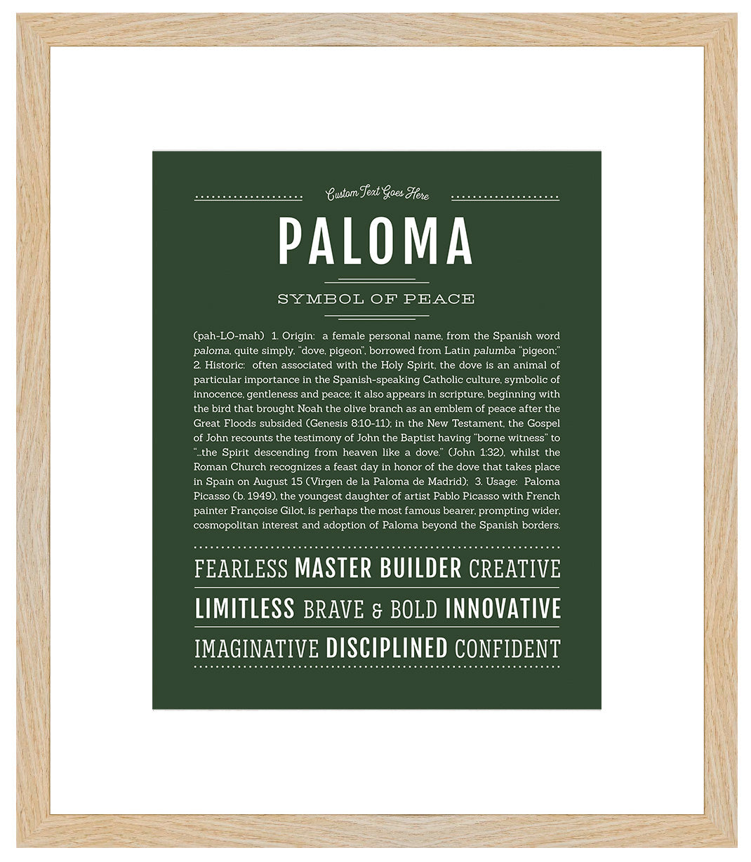 Paloma | Name Art Print