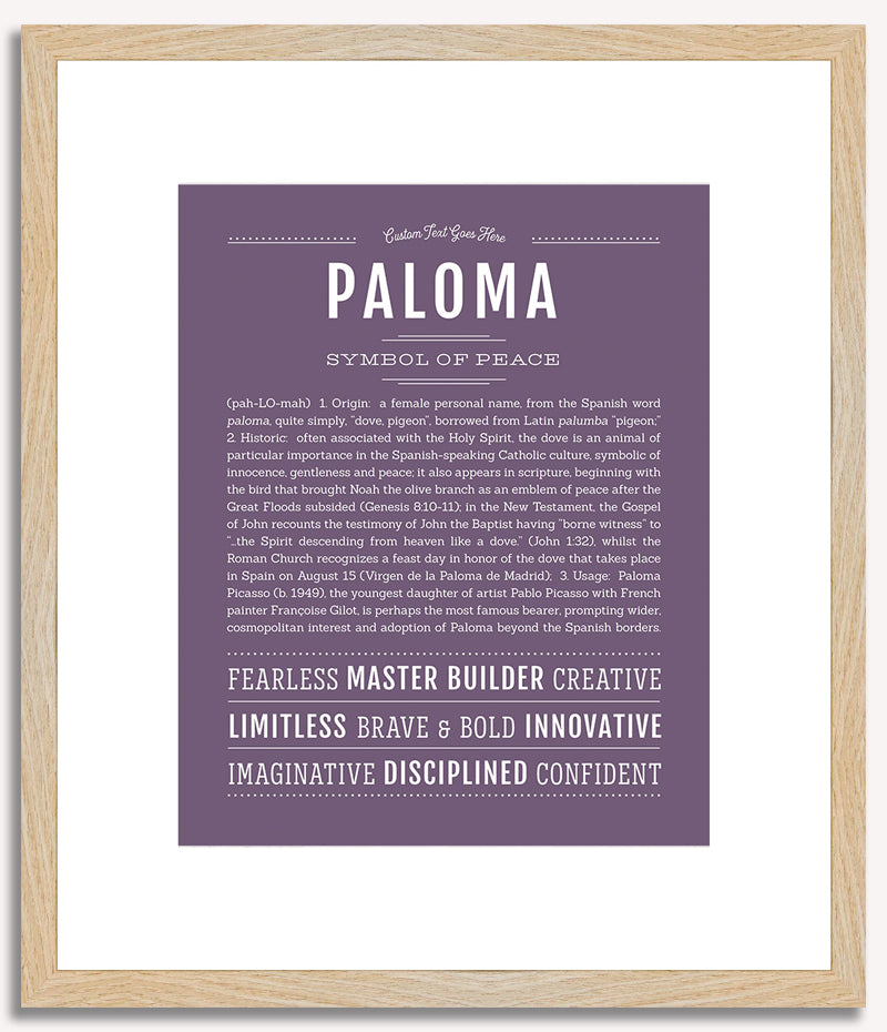 Paloma | Name Art Print