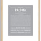 Paloma | Name Art Print