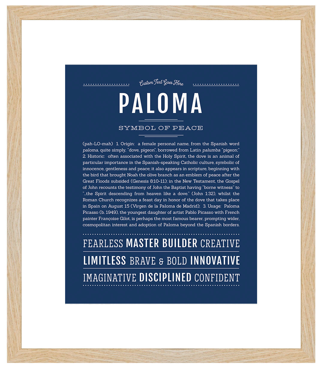 Paloma | Name Art Print