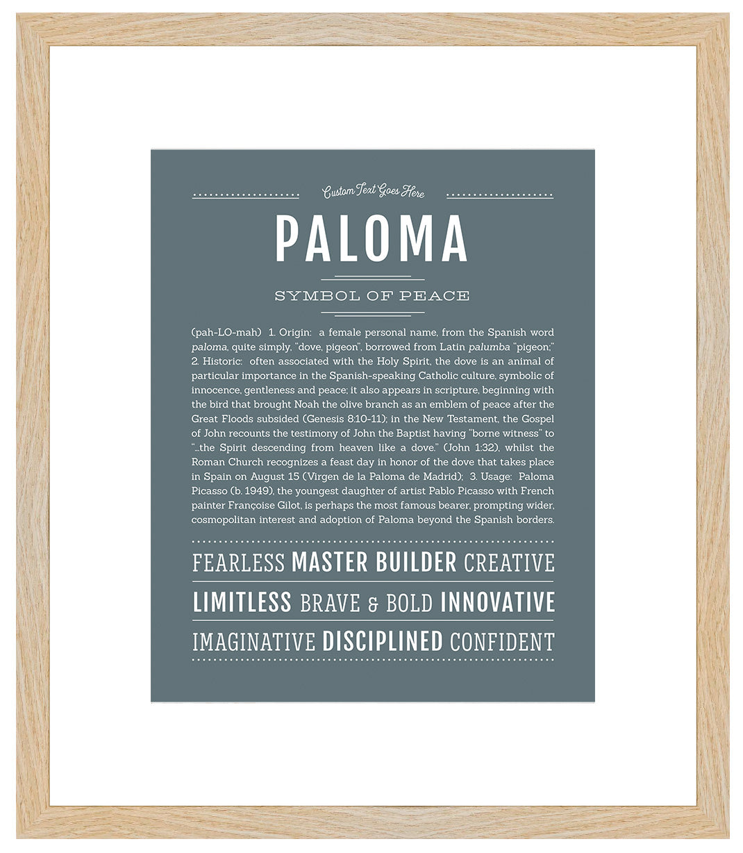 Paloma | Name Art Print