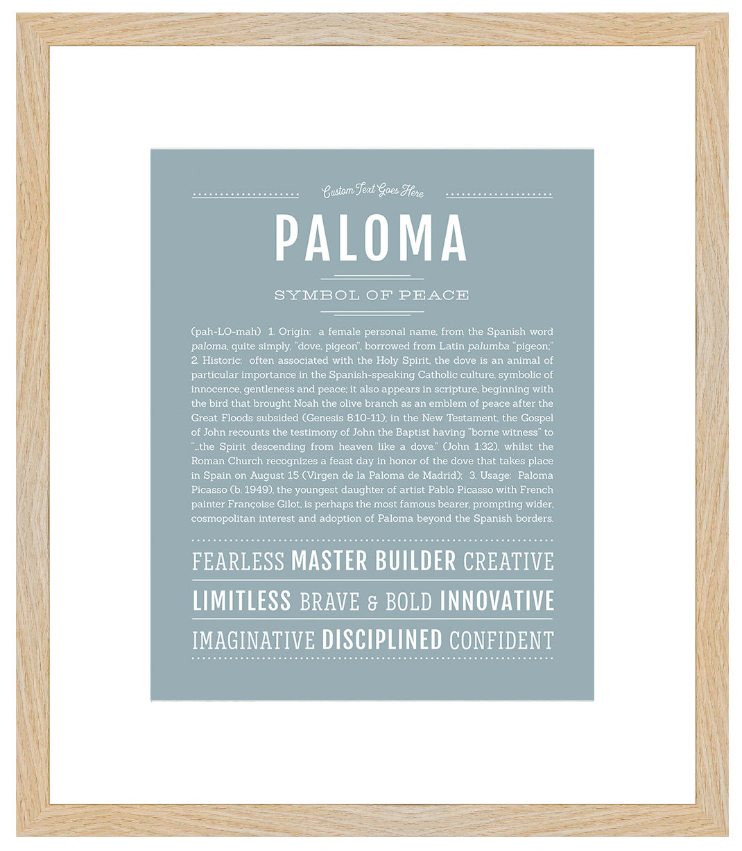 Paloma | Name Art Print