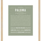 Paloma | Name Art Print