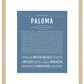 Paloma | Name Art Print