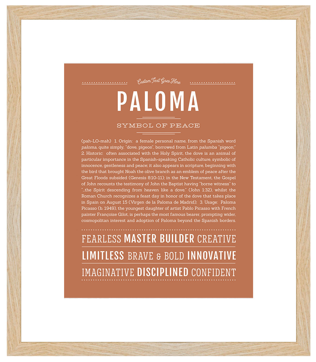 Paloma | Name Art Print