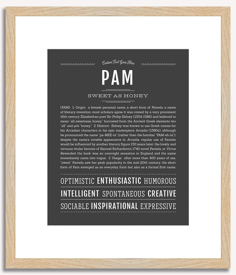 Pam | Name Art Print