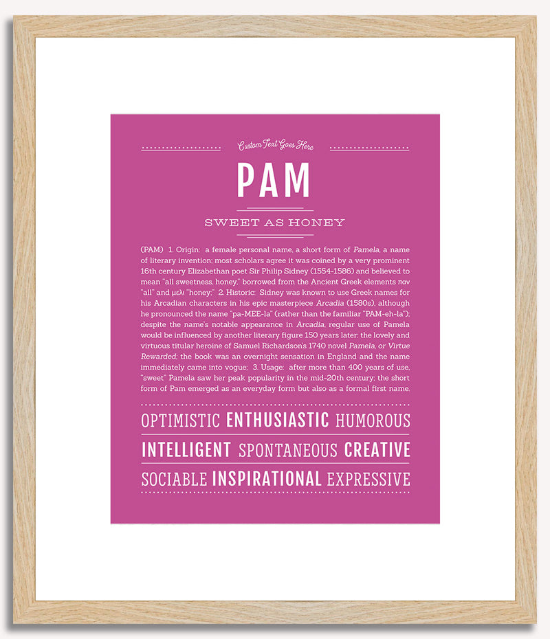 Pam | Name Art Print