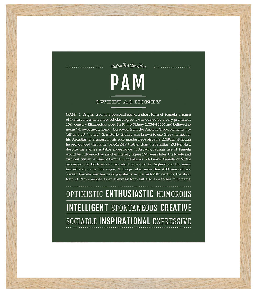 Pam | Name Art Print