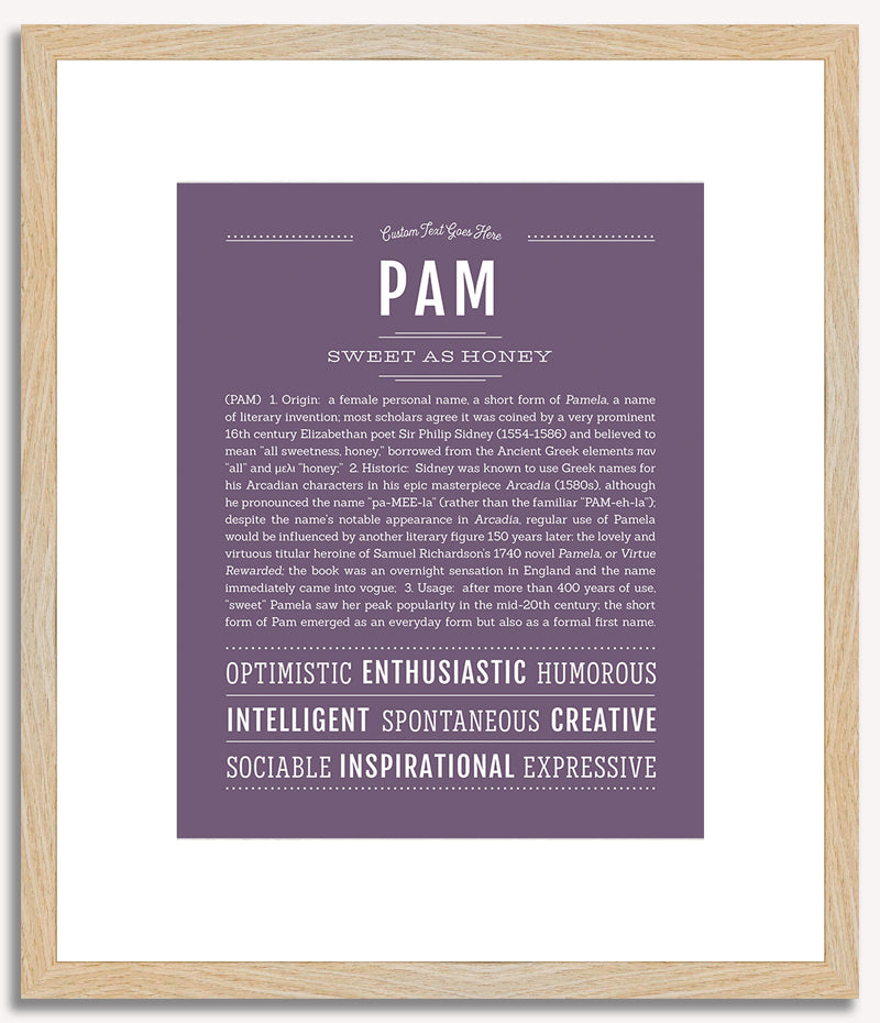 Pam | Name Art Print