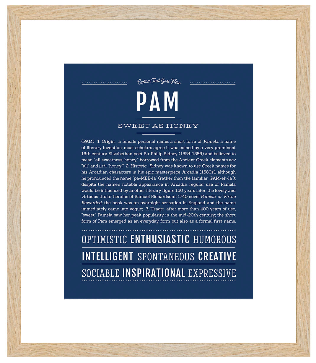 Pam | Name Art Print