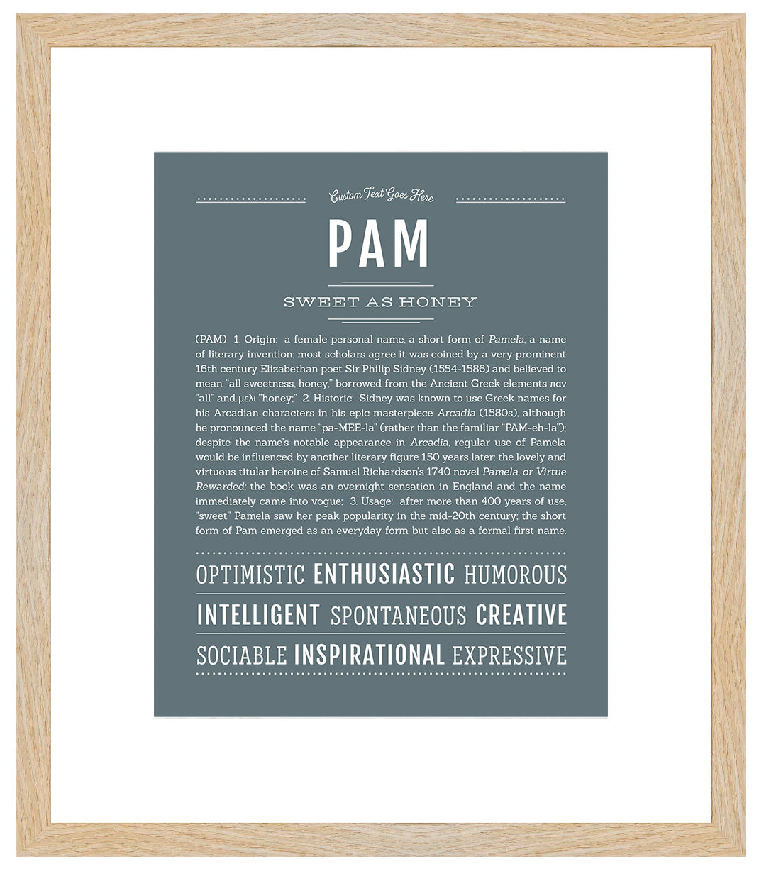 Pam | Name Art Print