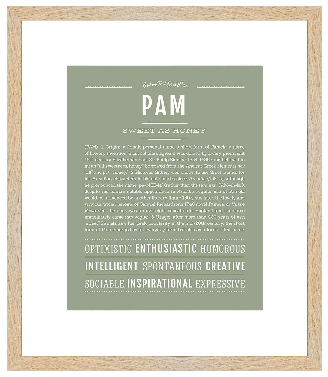 Pam | Name Art Print