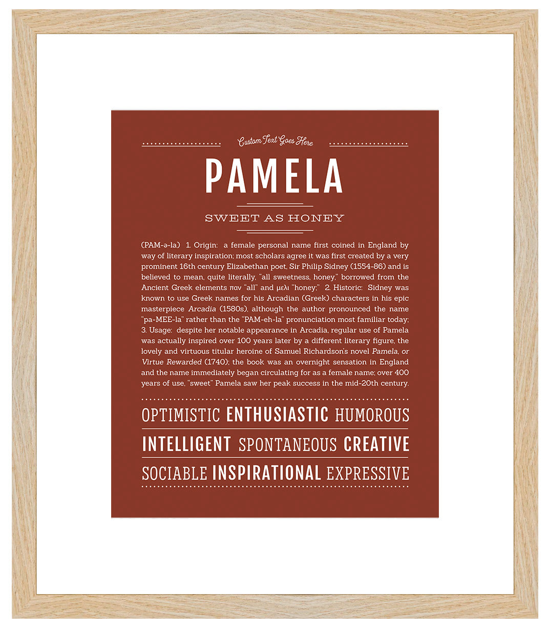 Pamela | Name Art Print