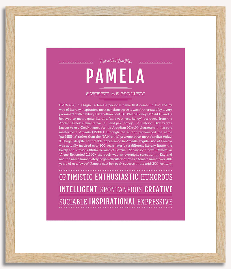 Pamela | Name Art Print