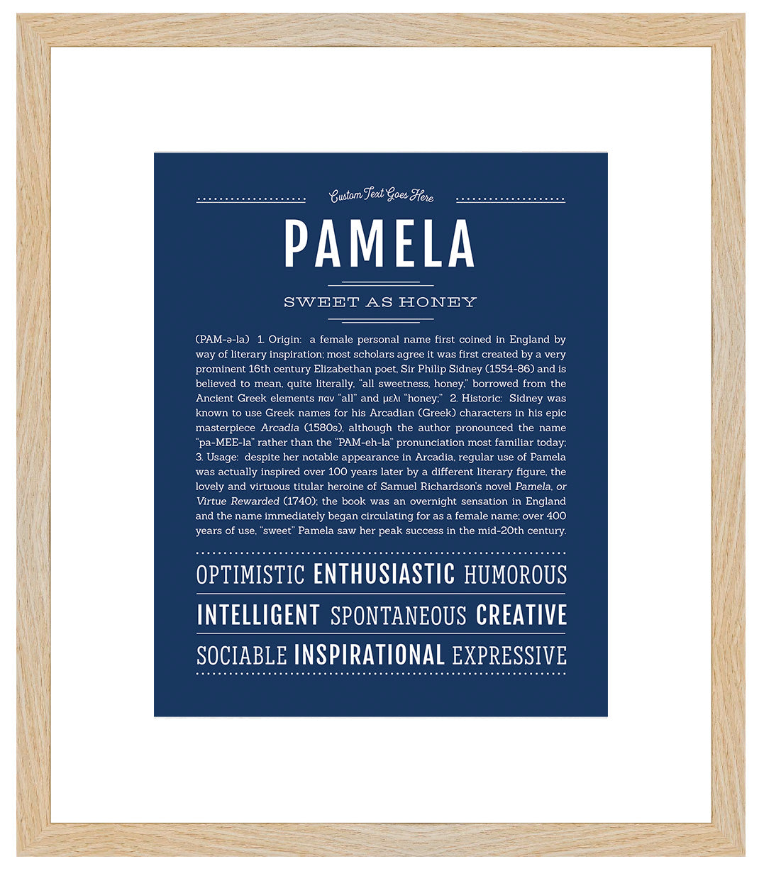 Pamela | Name Art Print