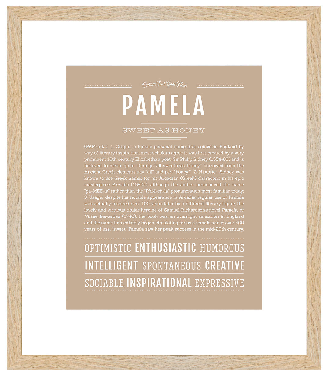 Pamela | Name Art Print