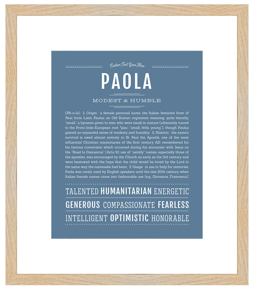 Paola | Name Art Print