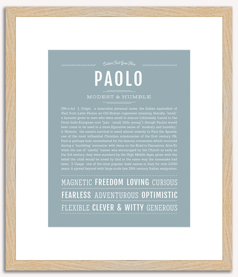 Paolo | Name Art Print