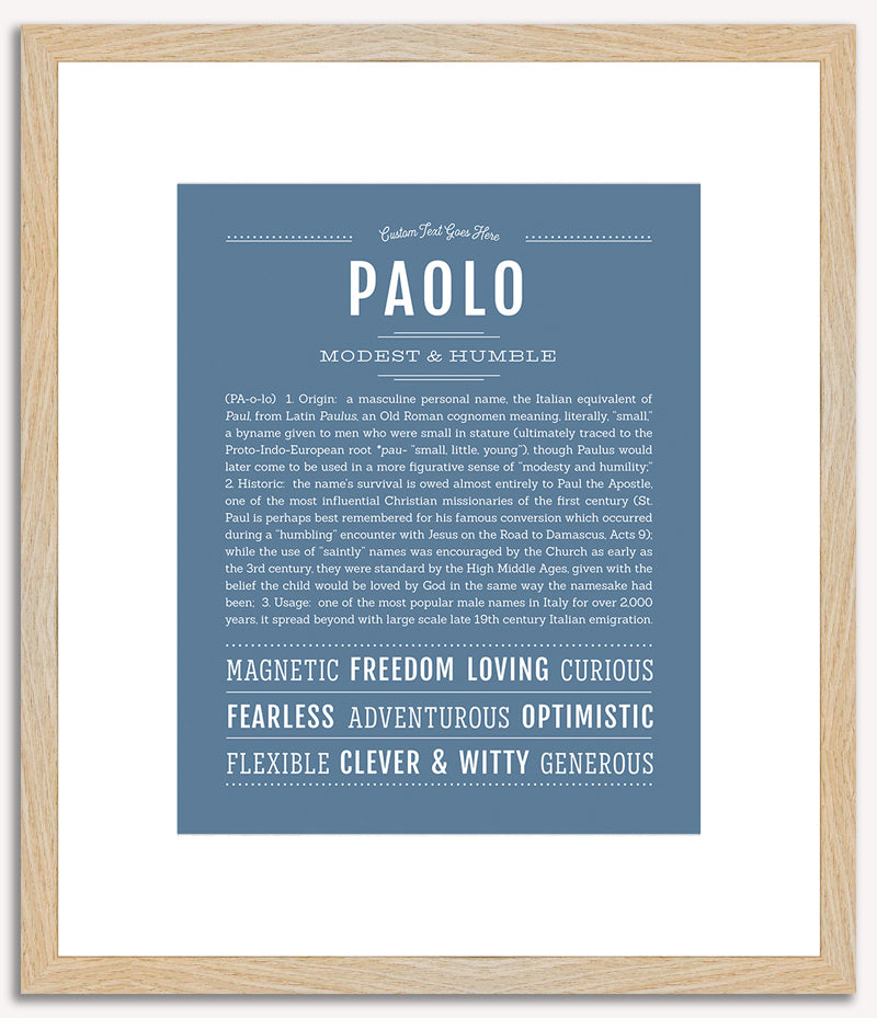 Paolo | Name Art Print