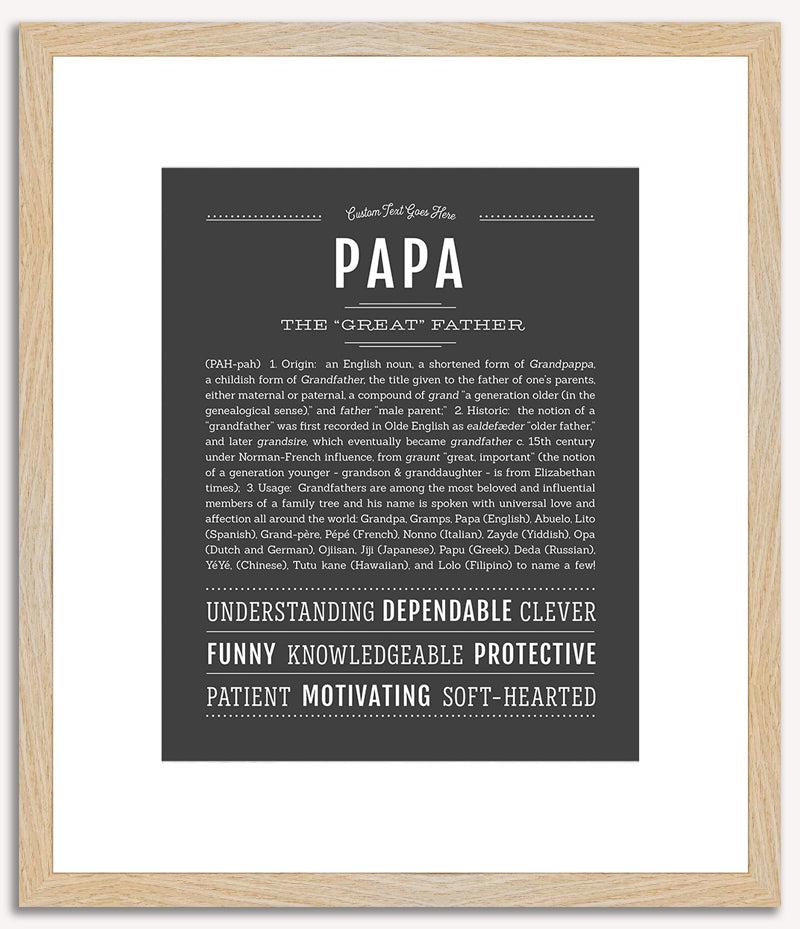 Papa | Name Art Print