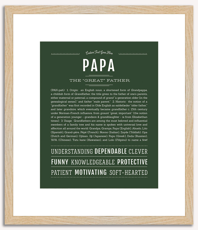 Papa | Name Art Print