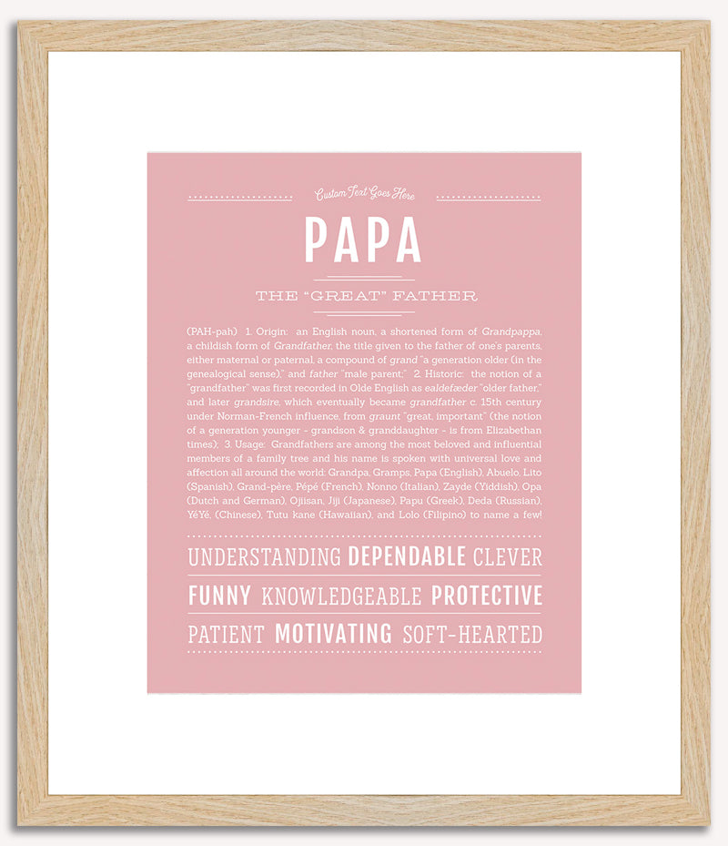 Papa | Name Art Print