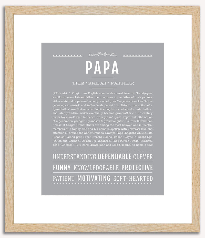 Papa | Name Art Print